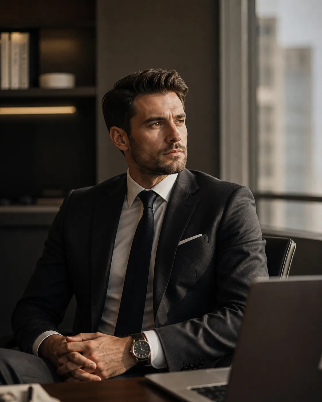 Professional Man in a Modern Office Setting