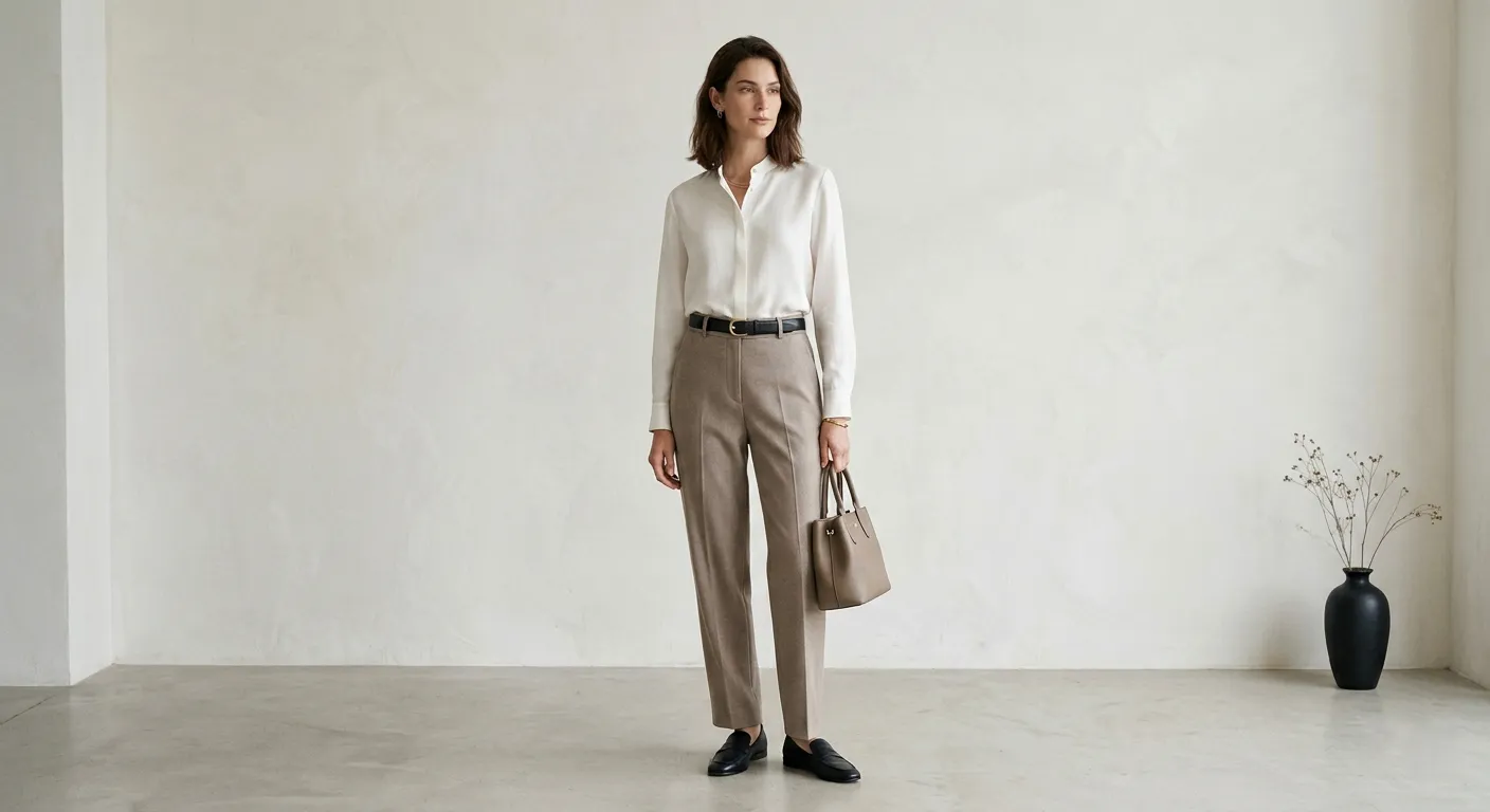 A Model in a Simple Yet Expensive-looking Outfit