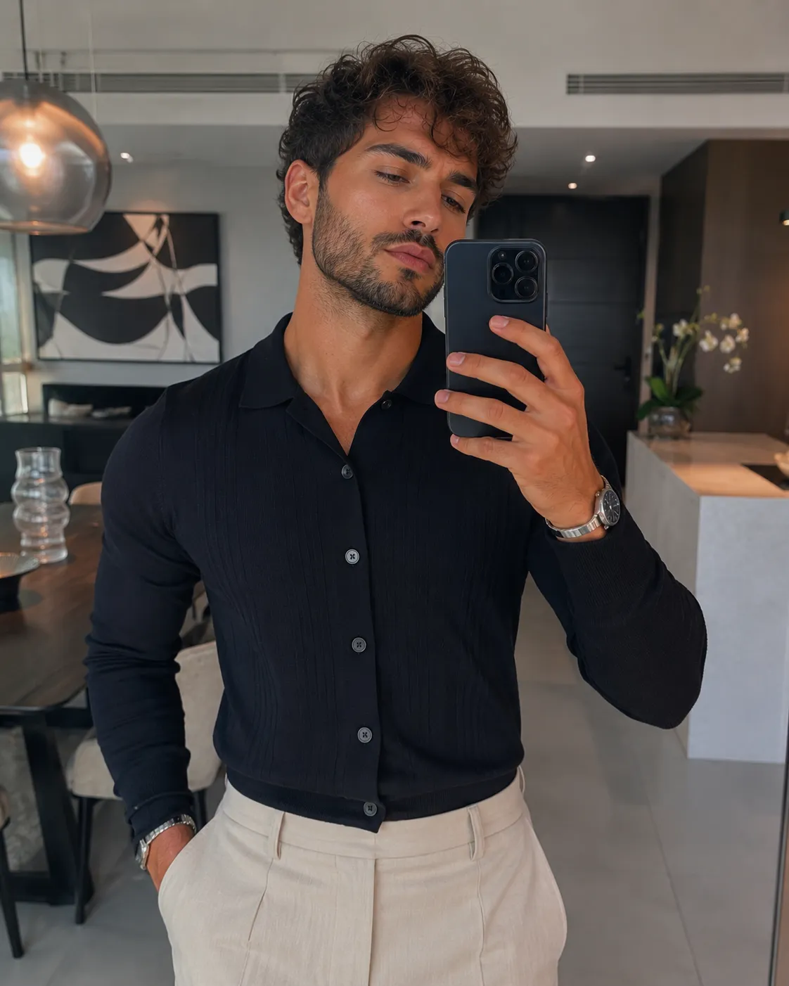 A Influencer Posing for Instagram in a Luxury Setting