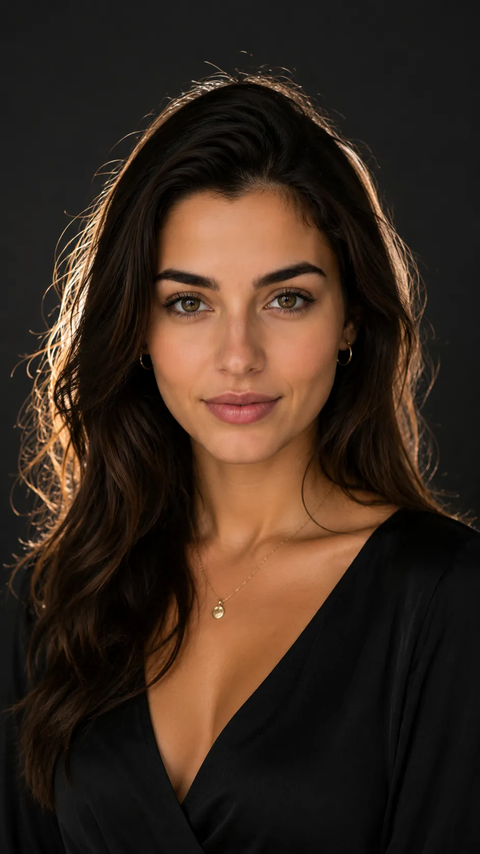 Woman with Soft Rim Light and Clear Facial Detail