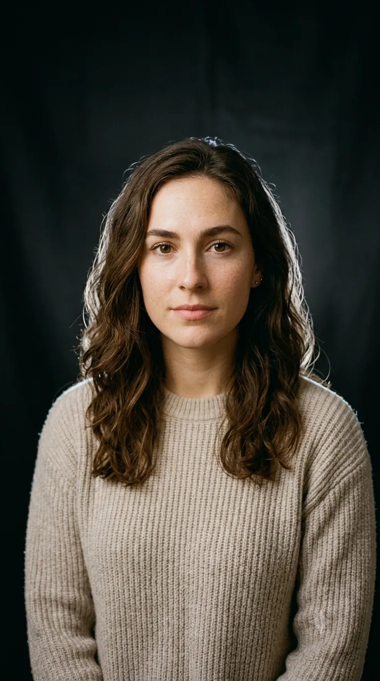 Woman with Soft Rim Light and Clear Facial Detail