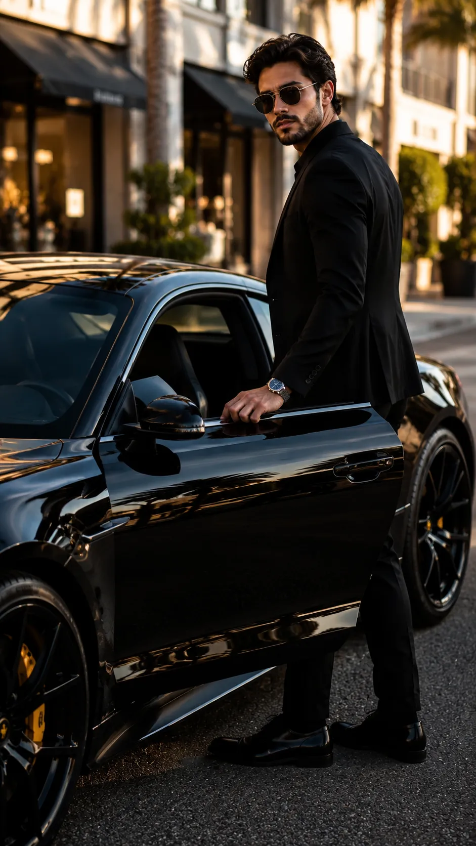 Man Opening Car Door, Face Clearly Visible