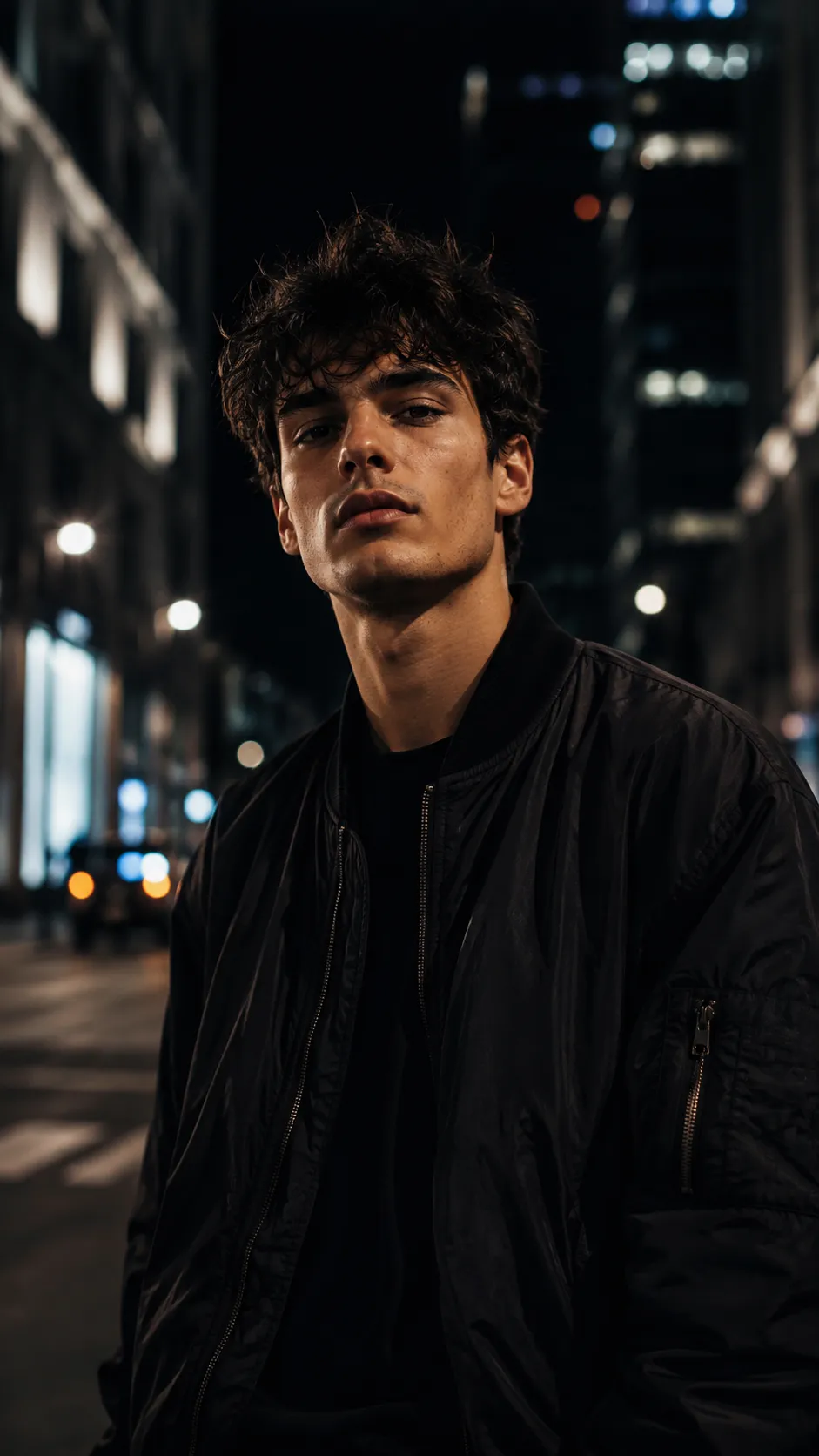 Cinematic male fashion portrait