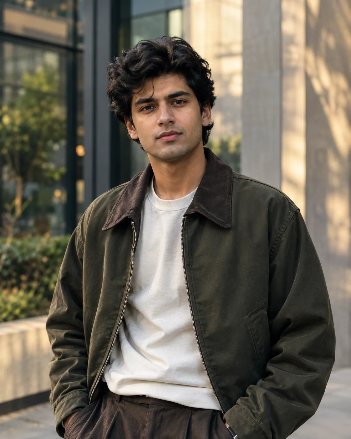 Instagram trending AI portrait with cinematic lighting, modern fashion styling, and a photorealistic 4:5 vertical composition